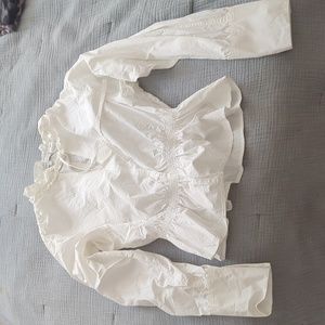 Gorgeous white Rebecca Taylor top